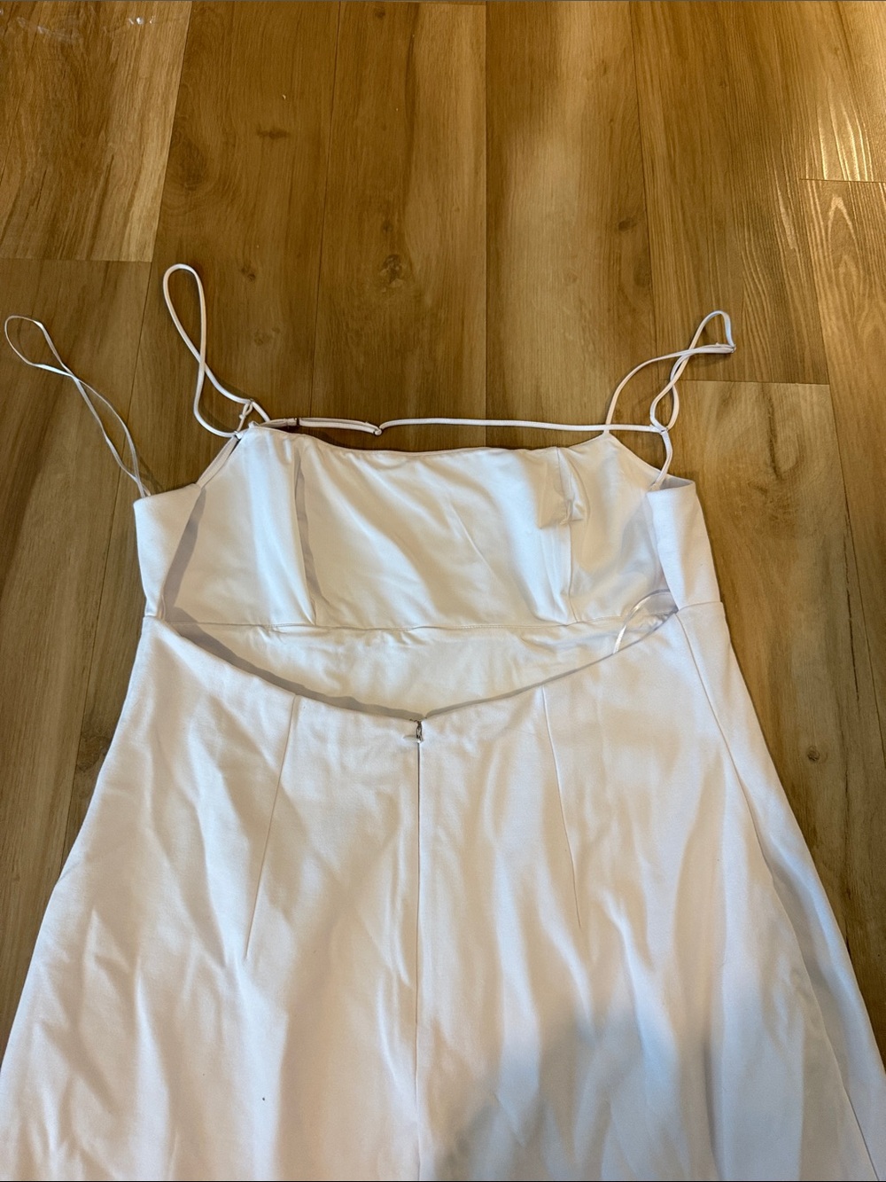Abercrombie & Fitch White Spaghetti-Strap Mini Dress - Picture 2 of 3